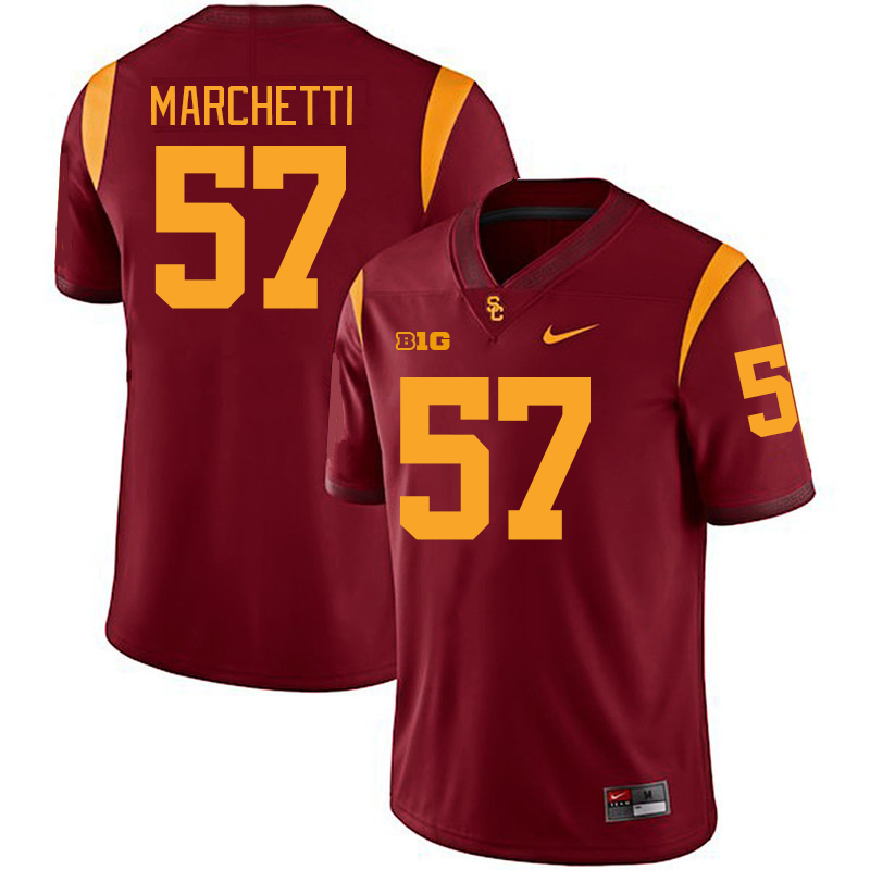 USC Trojans #57 Roman Marchetti Big 10 Conference College Football Jerseys Stitched Sale-Cardinal